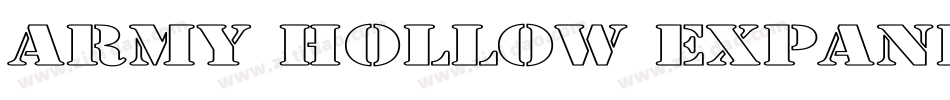 Army Hollow Expanded字体转换